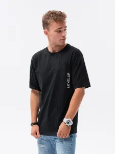 Buďchlap Černé moderní oversize tričko S1628