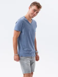 Ombre Clothing Jednoduché modré tričko S1369