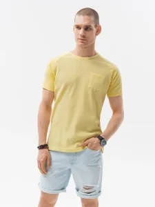 Buďchlap Jednoduché žluté tričko S1182 #3529356