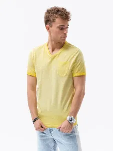 Buďchlap Trendové žluté tričko S1388 #1923231