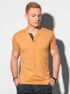 Ombre Clothing Trendové žluté tričko S1390