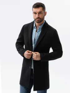 Ombre Clothing Černý elegantní kabát C536 #1916842