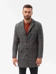 Ombre Clothing Nádherný kabát v černé barvě C500