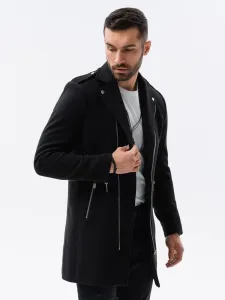 Ombre Clothing Originální kabát v černé barvě C537 #1916729