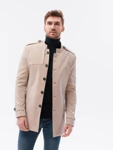 Ombre Clothing Zajímavý přechodný béžový kabát C269 #1916733