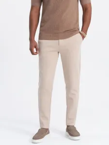 Ombre Clothing Béžové chinos kalhoty V2 PACP-0168 #5958996