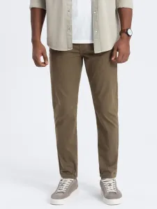 Ombre Clothing Jedinečné olivové pánské kalhoty V3 PACP-0151 #5905562