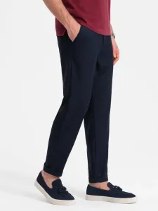 Ombre Clothing Trendy granátové chinos kalhoty s elastickým pasem V3 PACP-0157 #5823904
