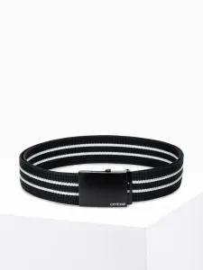 Ombre Clothing Pánský látkový pásek v černé barvě A365 #5298104