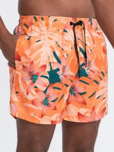 Ombre Clothing Oranžové plavky s motivem květu V5 SRBS-0140 #6099427