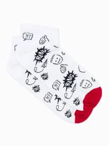 Buďchlap Veselé bílé ponožky Bang U177 #4319700