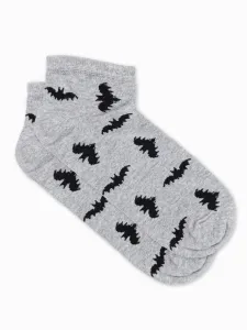 Buďchlap Veselé šedé ponožky U177 #4319692