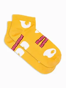 Buďchlap Veselé žluté ponožky U177