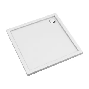 OMNIRES MERTON akrylátová sprchová vanička čtverec, 80 x 80 cm bílá lesk /BP/ MERTON80/KBP