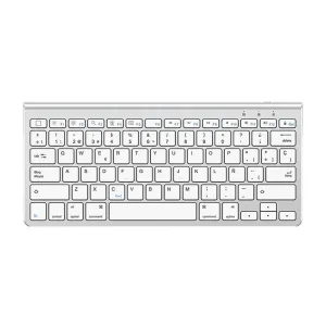 Bezdrátová klávesnice pro iPad s držákem na tablet Omoton KB088 (stříbrná)