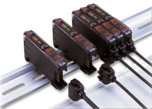 Omron Industrial Automation E3X-Na6 Fibre Amplifier, Pot, Npn, Bankable