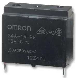 Omron G4A-1A-Pe  Dc12 Relay, Spst-No, 277Vac, 30Vdc, 23A