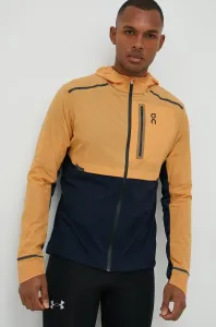 Běžecká bunda On-running Weather oranžová barva #5598585