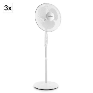 OneConcept White Blizzard 2G, bílý, stojící ventilátor, 41 cm, 50 W, oscilace