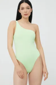 Jednodílné plavky Only zelená barva, mírně vyztužený košík