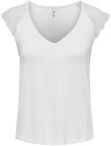 ONLY Dámské triko ONLPETRA Slim Fit 15315803 White XL