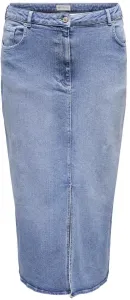 ONLY CARMAKOMA Dámská sukně CARAYOE 15315856 Light Medium Blue Denim XL