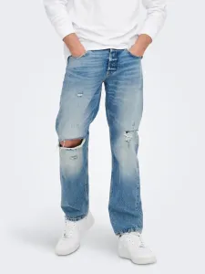 ONLY & SONS Edge Jeans Modrá #2856043