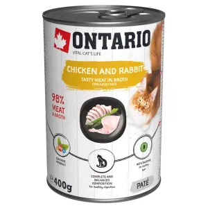Konzerva Ontario Chicken, Rabbit, Salmon Oil 400g