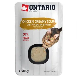 Polévka Ontario Cat Soup Chicken & Cheese with rice 40g