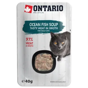 Polévka Ontario Cat Soup Ocean Fish with vegetables 40g