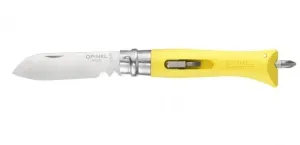 Opinel VR N°09 Inox DIY, žlutý kutilský nůž 001804