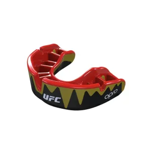 OPRO Platinum UFC, černá/červená/zlaté zuby