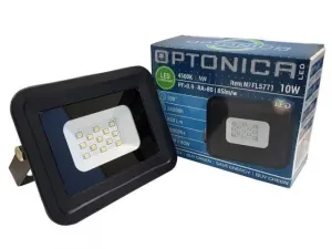 Optonica LED reflektor černý CITY LINE 10W 800lm NEUTRÁLNÍ BÍLÁ + Akční cena FL5916