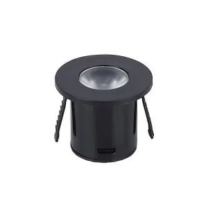 Optonica LED Cabinet Light - 1W kruhové - Černá Body 1W Teplá bílá 3296