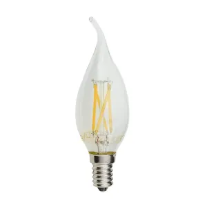 Optonica LED Filament Candle Žárovka C35T E14 4W Teplá bílá