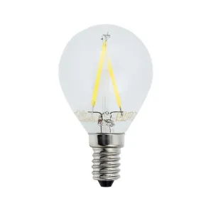 Optonica LED Filament Žárovka G45 E14 2w Studená bílá
