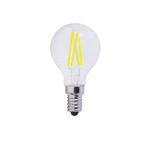 Optonica LED Filament Žárovka G45 E14 4W Studená bílá