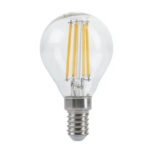 Optonica LED Žárovka Filament G45 E14 Clear Glass Stmívatelná 4W Teplá bílá