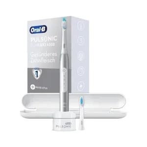Elektrický zubní kartáček Oral-B Pulsonic Slim Luxe 4500 Platinum - poškozená krabička, samotný kartáček je bez vad