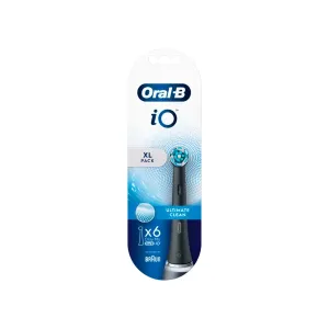 Oral-B iO Ultimate Clean Černé Kartáčkové Hlavy, 6 ks