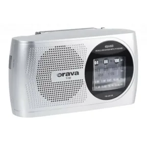 Orava T-120 S přenosný rádio přijímač s rozsahem FM/AM/SW #4660478