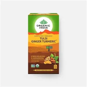 Organic India Tulsi kurkuma-zázvor BIO, 25 sáčky - Bio 47 g