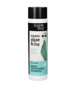 Organic Shop Šampon pro posílení vlasů Řasy a jíl (Mineral Strengthening Shampoo) 280 ml
