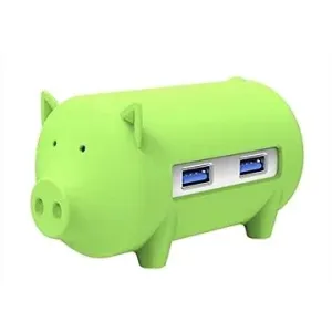 ORICO Piggy 3x USB 3.0 hub + SD card reader green