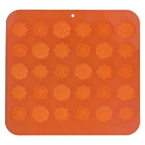 ORION Forma silikon na čokoládu KYTIČKY 30 oranžová