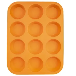 Forma na pečení ORION Muffiny 12 silikon oranžová