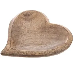 ORION Tác srdce 20 × 20 cm, dřevo MANGO