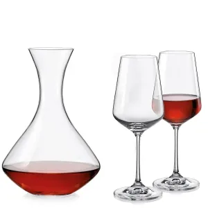 Crystalex SANDRA set karafa a skleničky na víno (1+2) #496567