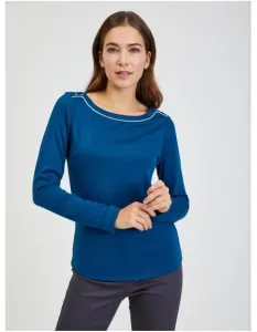 Tmavě modré dámské tričko #4495993