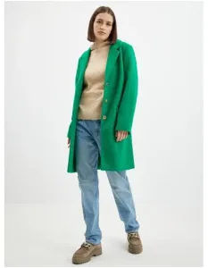 Zelený dámský kabát